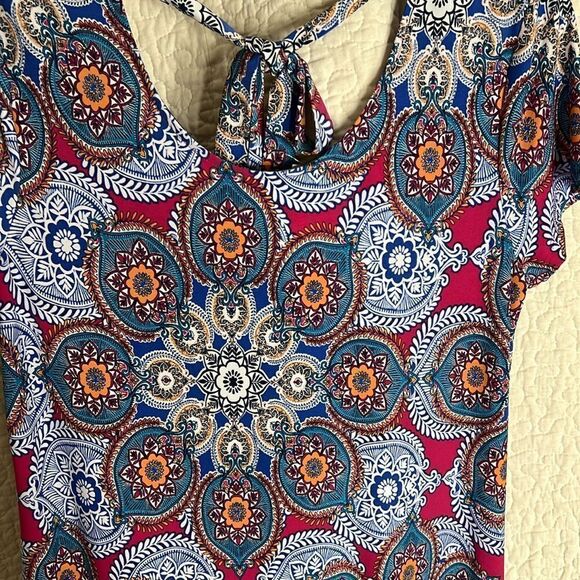 Chico’s Medallion Cluster Print Maxi Dress - Picture 4 of 7